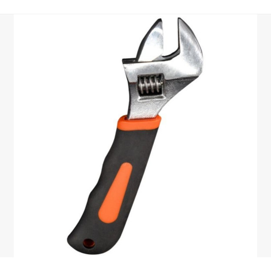 Factory OEM Wholesale DIY Metric Carbon Steel 8 Inch Cushion Handle Grip Monkey Spanner Adjustable Wrench