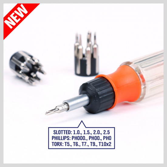 Household Appliances Repair and Other Multi-Purpose Hand Screwdriver Tools Mini Small 6mm Six-In-One Screwdriver Set