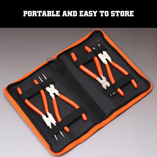 4-in-1 Set of Circlip Pliers to Open the Circlip Retaining Ring