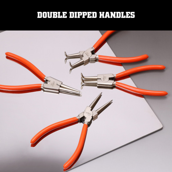 4-in-1 Set of Circlip Pliers to Open the Circlip Retaining Ring