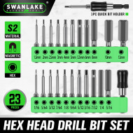 Steel Security Torx Screwdriver Bits 50MM Handle Industrial DIY 1/4\" Hex Shank Various Sizes 10pcs S2 Steel T7 Magnetic