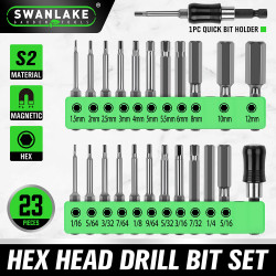 Steel Security Torx Screwdriver Bits 50MM Handle Industrial DIY 1/4\" Hex Shank Various Sizes 10pcs S2 Steel T7 Magnetic