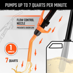 Electric oil pump, car fuel tank oil pumping, battery-powered oil pump with gun nozzle