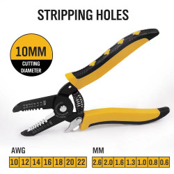 Photovoltaic Cutter Crimping Cutting Tool Automatic Hand Cable Wire Stripper Pliers Tool for Solar Pv System