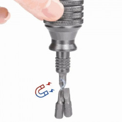 7 in 1 Small Steel Cannon Screwdriver Repair Tool Set Cross and Flat Multi-purpose Bit Combination