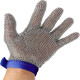 SS316L Stainless Steel Cut Resistant Butcher Gloves Chain Mail Mesh Plain Weave Safety Glove Woven Welding Processing Service