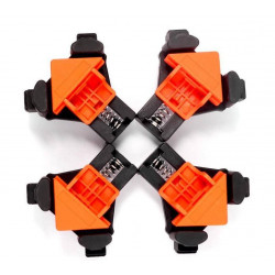 4pcs 90 Degree Right Angle Woodworking Corner Clamp Carpentry Frame Cabinet Making Adjustable Single Right Angle Clamp