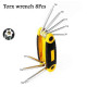 Hot Selling CRV 8 in 1 Overall Heat Treatment Folding Hexagonal Allen Key Allen Wrench Set