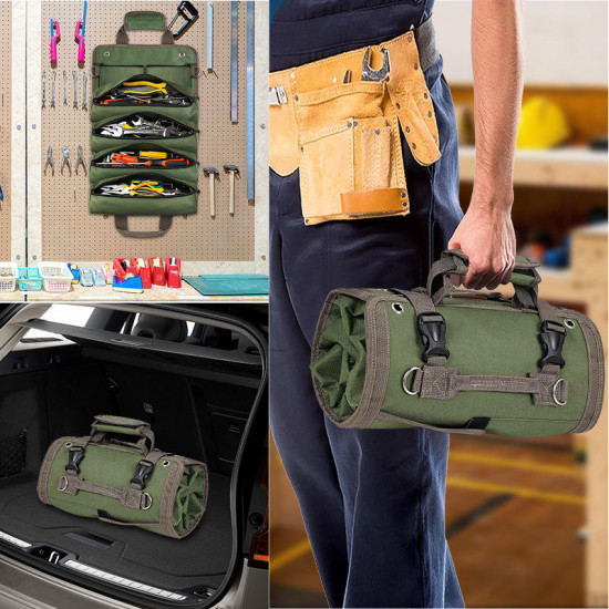 Tool Roll Bag Organizers- Heavy Duty Roll up Tool Bag Organizer Custom Heavy Duty Portable Tool Bag