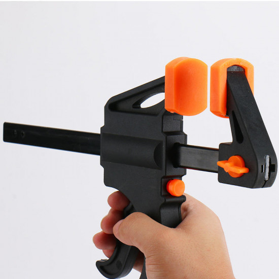 4 Inch Bar Clamps Quick Grip Clamps Mini One Handed Ratchet Trigger Clamp for Woodworking