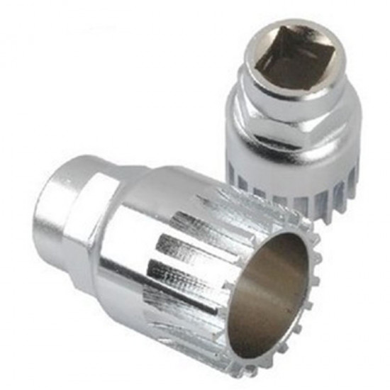 RIDERACE 1PC Bottom Bracket Removal Sleeve Tool Durable 20 Teeth Square Hole Spline Repair Accessories Cycling Disassembly Tool