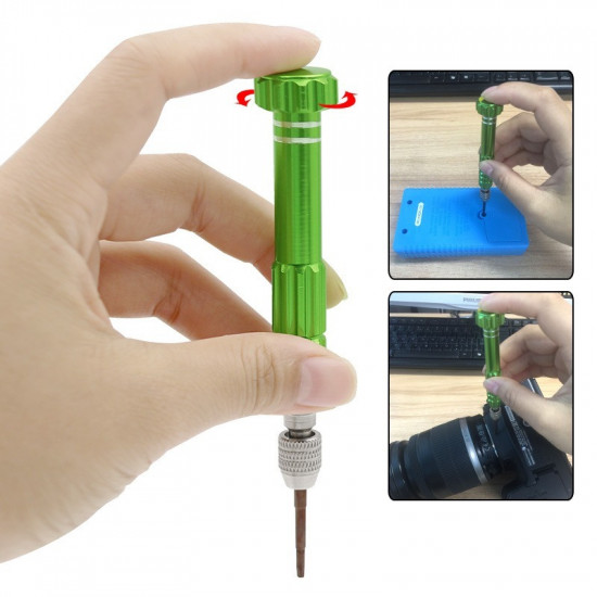 5-in-1 Industrial Grade Magnetic Multi-Function Screwdriver with Multipurpose Apple S2 Bit Mobile Phone Repair Factory Wholesale