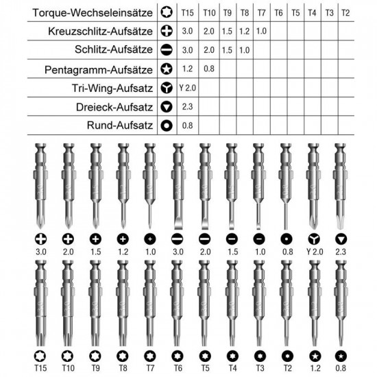 Mini Precision Screwdriver Kit 25 in 1 Mobile Phone Pad Computer Tablet 24 Bits DIY Repair Tool Small Magnetic Screwdriver Set