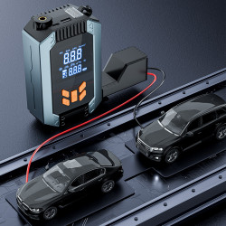 Portable Car Jump Starter 12V Power Bank 7200Mah Car Jump Starter Power Inflator Jump Starter With Air Pump
