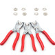 Direct Supply Wholesale 9.5mm Steel DIY Snap Fasteners Pliers Hand Pressing Tool for Setting Metal Snaps with Button Design