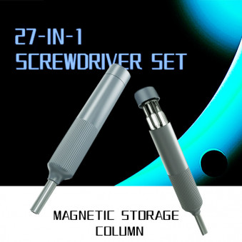 Portable 27 1 Pen Mini Dual-Purpose Precision Screwdriver Set Plum Blossom Disassembly Hardware Tool for DIY OEM Customized