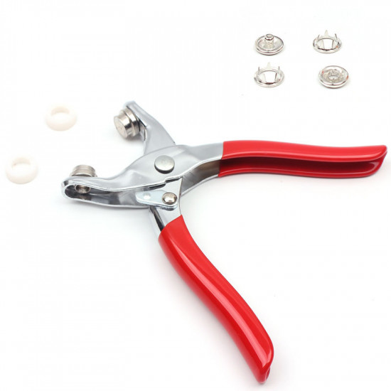 Direct Supply Wholesale 9.5mm Steel DIY Snap Fasteners Pliers Hand Pressing Tool for Setting Metal Snaps with Button Design