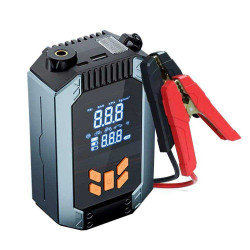 Portable Car Jump Starter 12V Power Bank 7200Mah Car Jump Starter Power Inflator Jump Starter With Air Pump