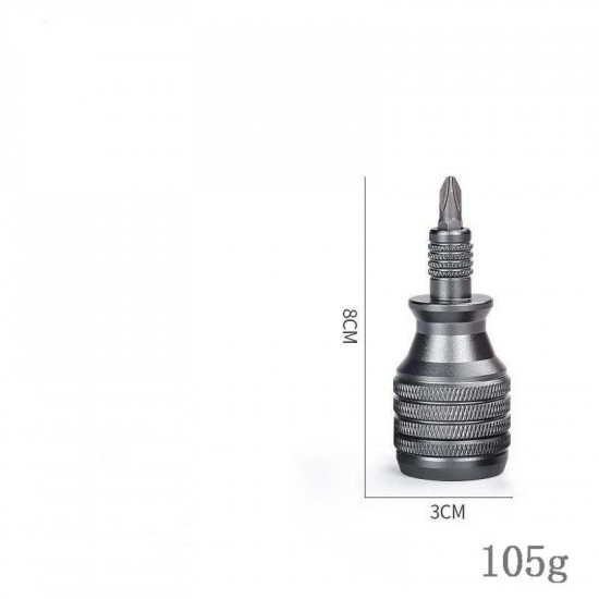 7 in 1 Small Steel Cannon Screwdriver Repair Tool Set Cross and Flat Multi-purpose Bit Combination