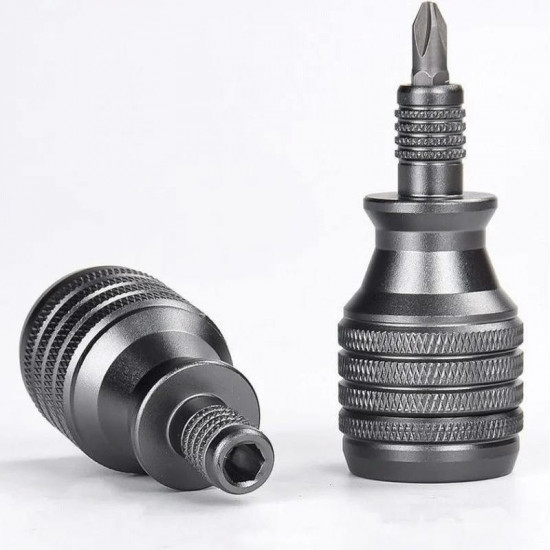 7 in 1 Small Steel Cannon Screwdriver Repair Tool Set Cross and Flat Multi-purpose Bit Combination