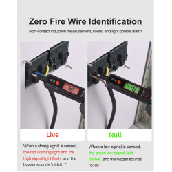 LCD Display AC Voltmeter Voltage Tester LCD Display Flash Light AC Voltage Detector