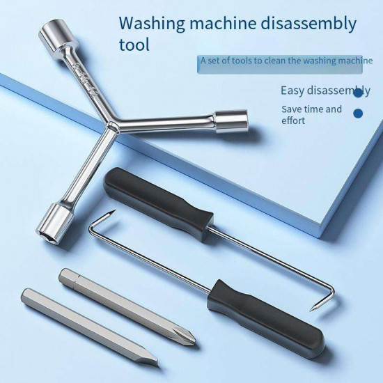 Special Multi-Function Socket Screwdriver for Washing Machine Disassembly Inner Cylinder Wave Wheel Screw Cleaning Maintenance