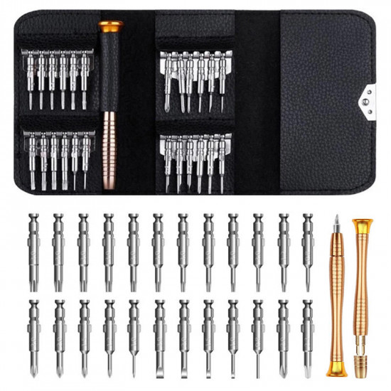 Mini Precision Screwdriver Kit 25 in 1 Mobile Phone Pad Computer Tablet 24 Bits DIY Repair Tool Small Magnetic Screwdriver Set