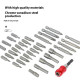 Manufacturer Customized 34-Piece Steel Cross Hexagonal Screwdriver Bit Set DIY Grade Tool Bit with Handle Sleeve